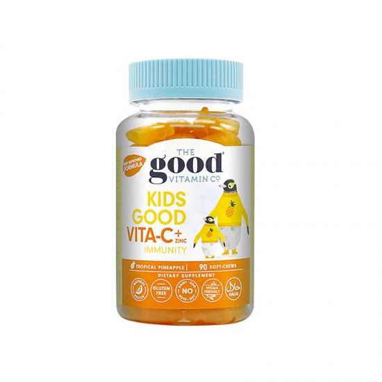 The Good Vitamin CO 儿童维C咀嚼软糖 90粒 热带菠萝味 保质期2025.6